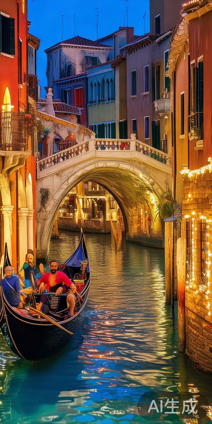 威尼斯人威尼斯主题区的最大特色是模拟意大利威尼斯的